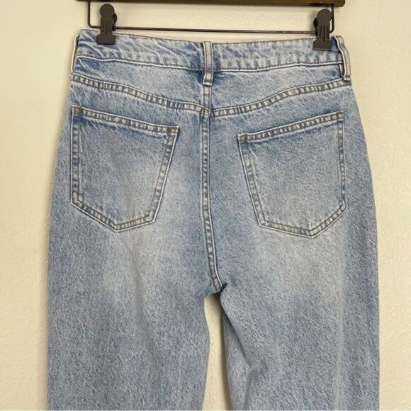 Pacsun distressed mom jeans high rise eco light blue 26 - Picture 8 of 11